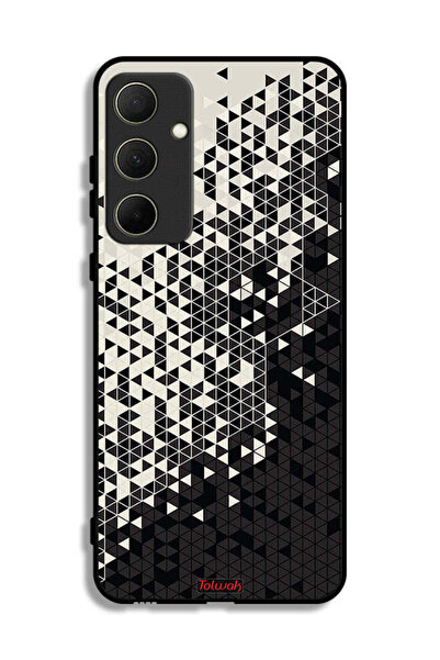 Tolwak غطاء حماية لهاتف سامسونج جالاكسي A35 5G بنمط مثلث فني رقمي