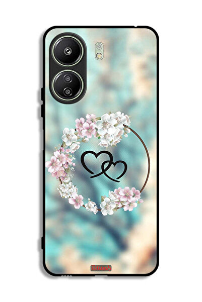 Tolwak غطاء حماية لهاتف شاومي ريدمي 13 سي برسومات قلوب ورسومات خواتم