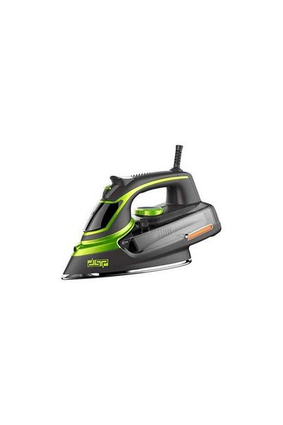 DSP Steam Iron Self-cleaning Ceramic Coating Board Safely Cut 2000 Watt kd1004-A-082 Black/Green