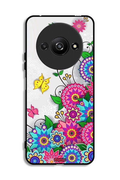 Tolwak غطاء حماية لهاتف Xiaomi Redmi A3 4G بنقشة زهور ماندالا