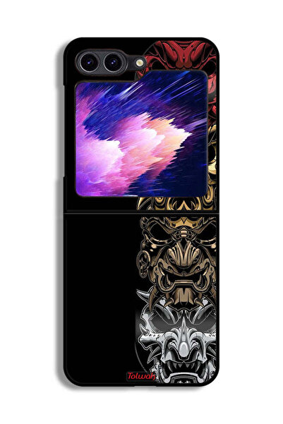 Tolwak غطاء حماية لهاتف Samsung Galaxy Z Flip6 مع رسومات فنية