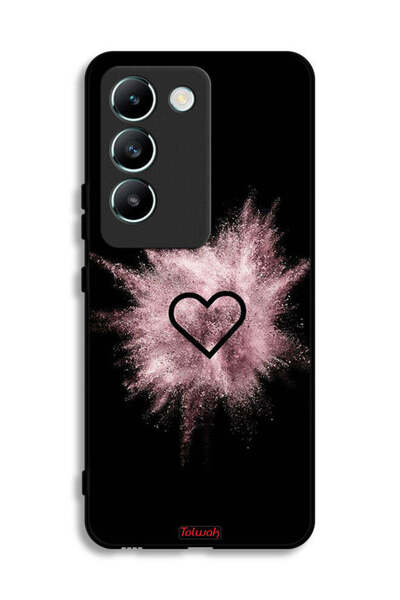 Tolwak غطاء حماية لهاتف Vivo V30 Lite 4G بتصميم قلب لامع