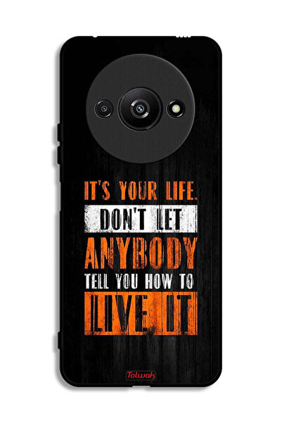 Tolwak Xiaomi Redmi A3 4G Protective Case Cover Its Your Life