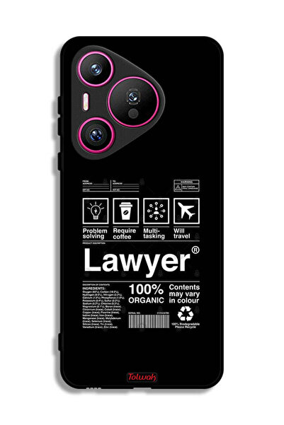 Tolwak غطاء حماية لهاتف هواوي بيورا 70 - ملصق محامٍ