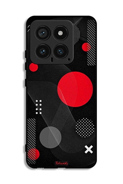 Tolwak غطاء حماية لهاتف شاومي 14 بنمط دائري ومتقاطع