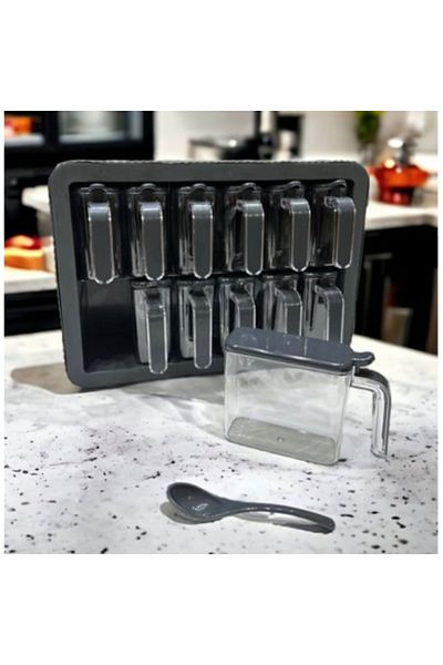 Celira 12-Piece Spice Rack Set with Stand and Spoon