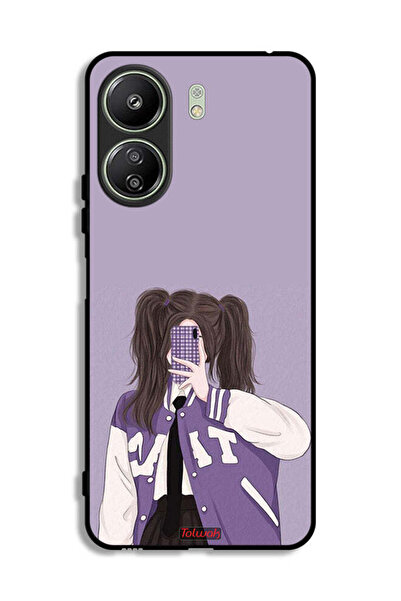 Tolwak غطاء حماية لهاتف Xiaomi Redmi 13C لالتقاط صور سيلفي