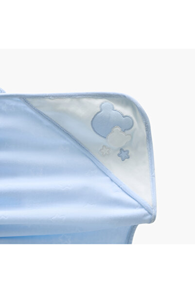 giggles Applique Detail Receiving Blanket - 70x70 cm