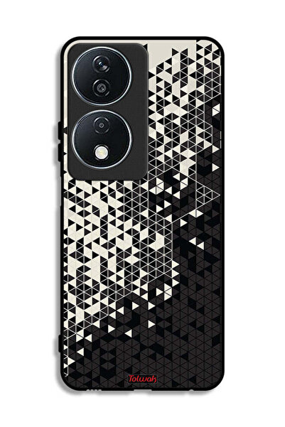 Tolwak غطاء حماية لهاتف Honor X7b 5G بنمط مثلث فني رقمي