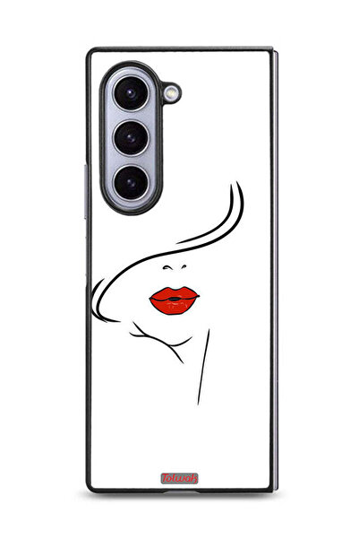 Tolwak غطاء حماية لهاتف سامسونج جالاكسي زد فولد 6 بتصميم وجه فتاة