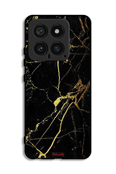 Tolwak غطاء حماية لهاتف شاومي 14 - رخامي متصدع