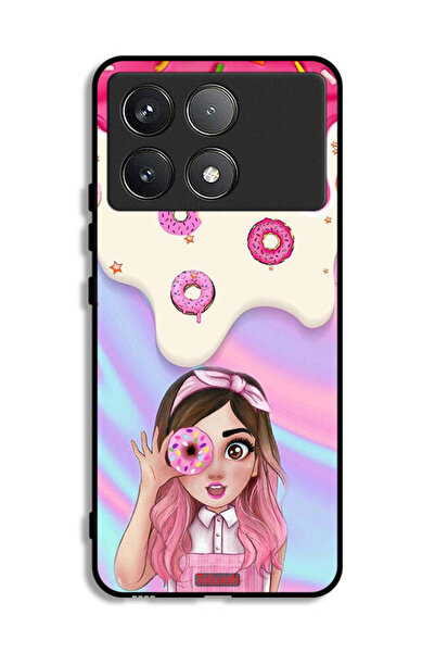 Tolwak غطاء حماية شاومي ريدمي كيه 70 برو يحمل صورة دونات