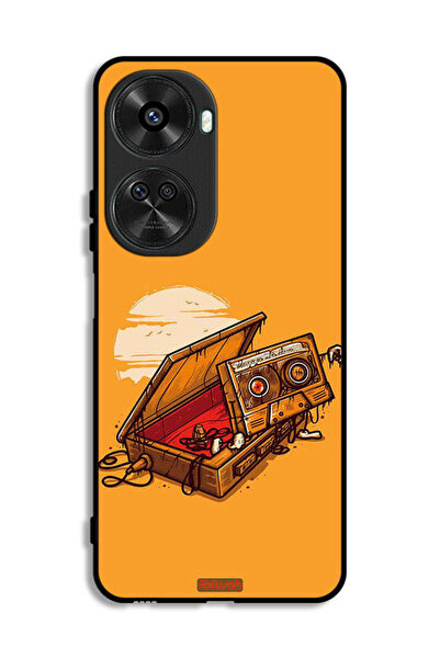 Tolwak غطاء حماية لهاتف هواوي نوفا 11 SE بتصميم شريط كاسيت وشريط لاصق