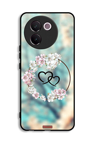 Tolwak غطاء حماية لهاتف Vivo V30e 5G برسومات قلوب ورسومات خواتم