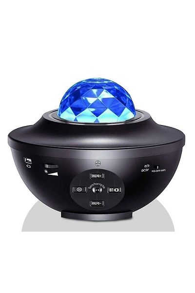 divendi-ro Lamp - Intelligent projector with rotating night light, built-in Bluetooth speaker remote control