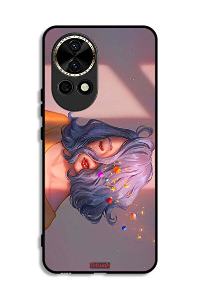 Tolwak Huawei nova 12 5G Protective Case Cover Girl And Space Art