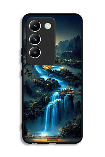 Tolwak غطاء حماية لهاتف Vivo V30 Lite 4G بنقشة شلال