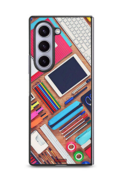 Tolwak غطاء حماية لهاتف سامسونج جالاكسي زد فولد 6 بتصميم فتاة هواية مكتبية