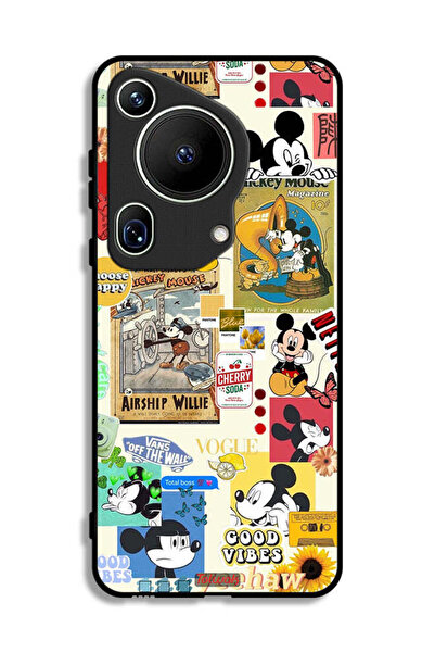 Tolwak غطاء حماية لهاتف هواوي بيورا 70 ألترا مع ملصقات ورسومات سعيدة