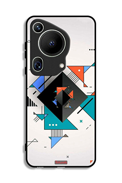 Tolwak غطاء حماية لهاتف هواوي بيورا 70 ألترا بأشكال مربعة ومثلثة ونمط تجريدي