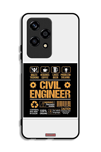 Tolwak غطاء حماية لهاتف Honor 200 Lite 5G، ملصق مهندس مدني