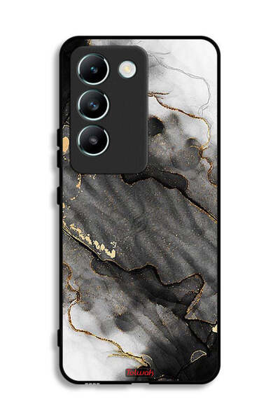 Tolwak غطاء حماية لهاتف Vivo V30 Lite 4G بلون رخامي لامع