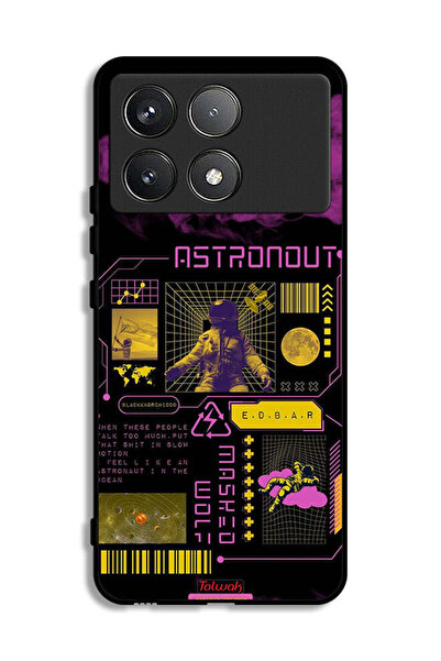 Tolwak Xiaomi Poco F6 Pro Protective Case Cover Astronaut Sticker