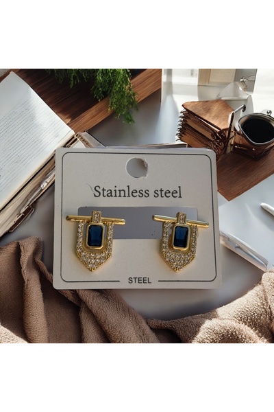 İNN JEWELLERY Steel Earrings Anti-Tarnish Anti-Allergic Vintage Figured (2 Years Importor Warranty)