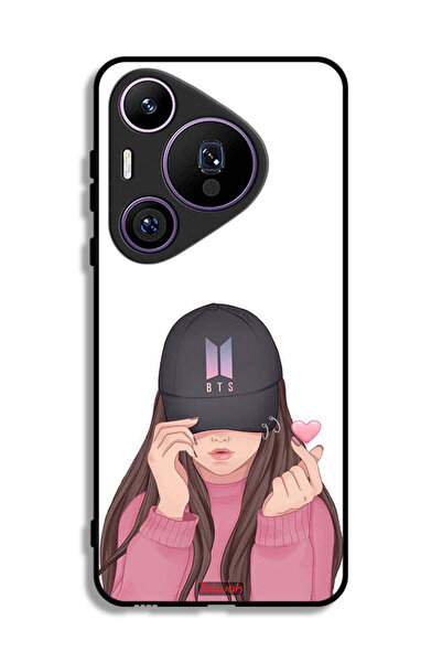 Tolwak غطاء حماية لهاتف هواوي بيورا 70 برو - فتاة تصنع سناب شات