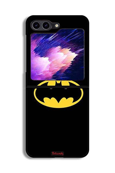 Tolwak غطاء حماية لهاتف Samsung Galaxy Z Flip6 بشعار باتمان