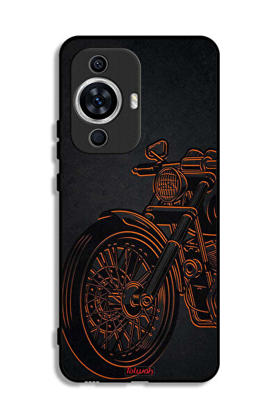 Tolwak غطاء حماية لهاتف هواوي نوفا 12 لايت بتصميم دراجة كلاسيكية