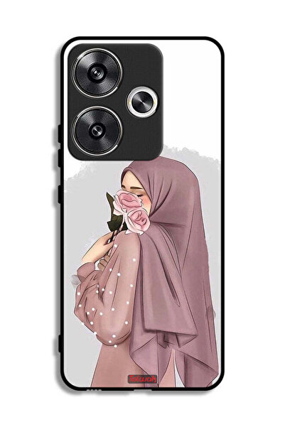 Tolwak غطاء حماية لهاتف شاومي ريدمي توربو 3 5G برسومات فتاة تحمل ورودًا