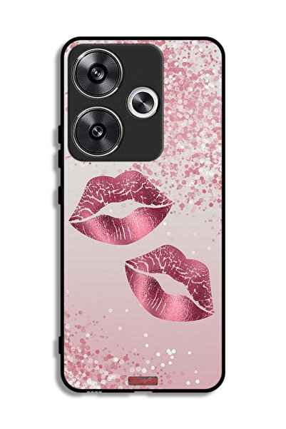 Tolwak Xiaomi Poco F6 5G Protective Case Cover Glitter Lips