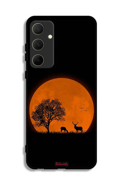 Tolwak Samsung Galaxy A35 5G Protective Case Cover Evening Moon Art