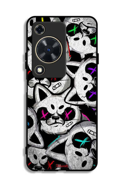 Tolwak غطاء حماية لهاتف هواوي إنجوي 70 بطبعة قطط مارشميلو