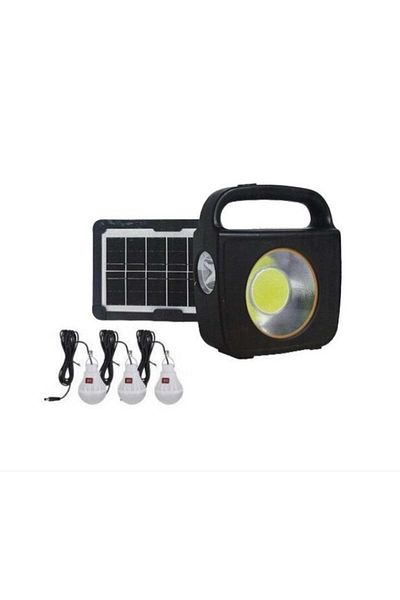 divendi-ro Solar Home Lighting System CC002-1 with Panel and 3 Bulbs 100W