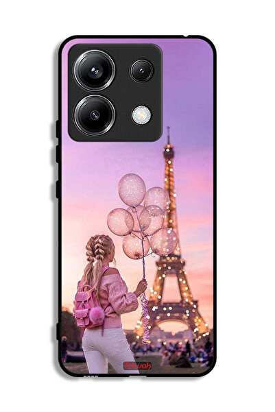 Tolwak غطاء حماية لهاتف Xiaomi Poco X6 5G بطبعة فتاة تحمل بالونات