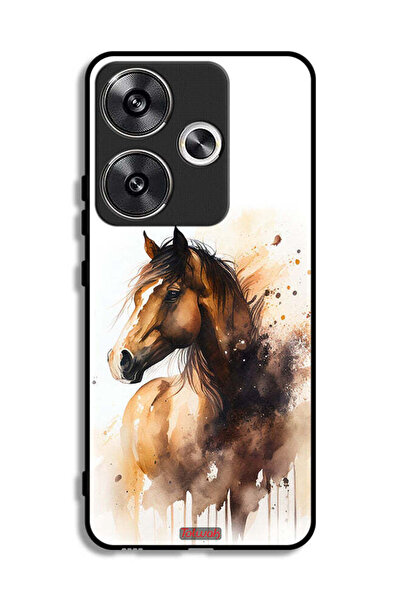Tolwak Xiaomi Poco F6 5G Protective Case Cover Horse Abstract Art