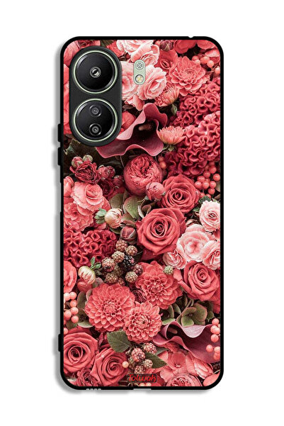 Tolwak غطاء حماية لهاتف شاومي ريدمي 13 سي - لون وردي خوخي