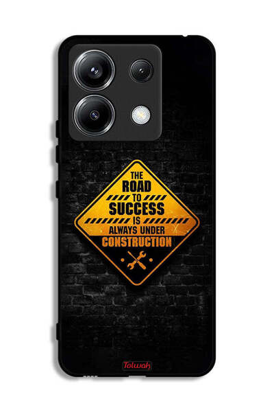 Tolwak غطاء حماية لهاتف Xiaomi Poco X6 5G الطريق إلى النجاح دائمًا قيد الإنشاء