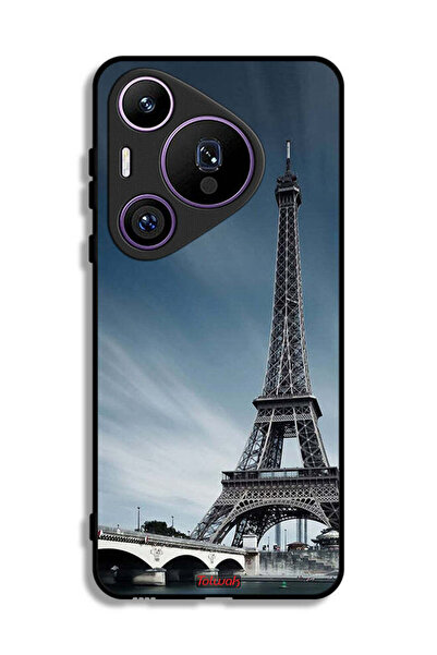 Tolwak غطاء حماية لهاتف هواوي بيورا 70 برو بتصميم برج إيفل