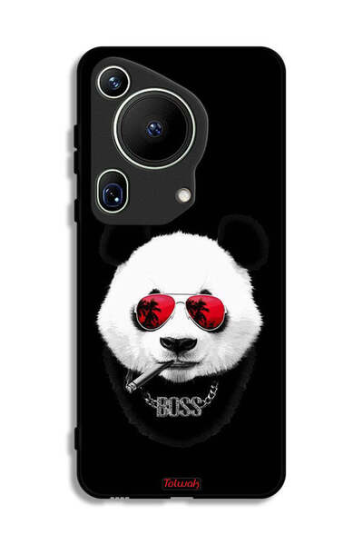 Tolwak غطاء حماية لهاتف هواوي بيورا 70 ألترا بتصميم بوس باندا