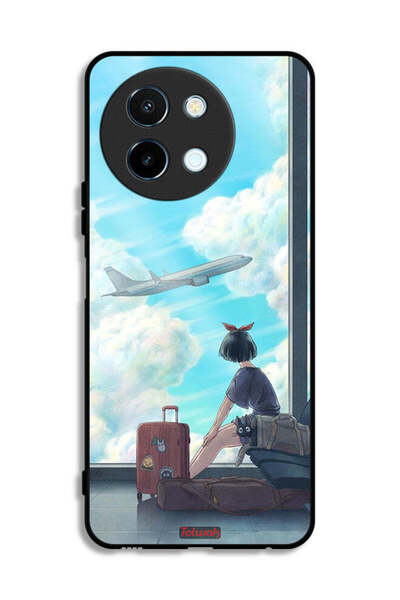 Tolwak غطاء حماية لهاتف Vivo Y38 5G برسومات فنية للسفر