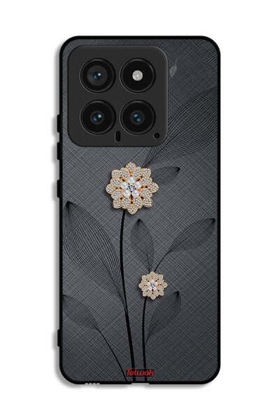 Tolwak غطاء حماية لهاتف شاومي 14 برسومات زهور ماسية