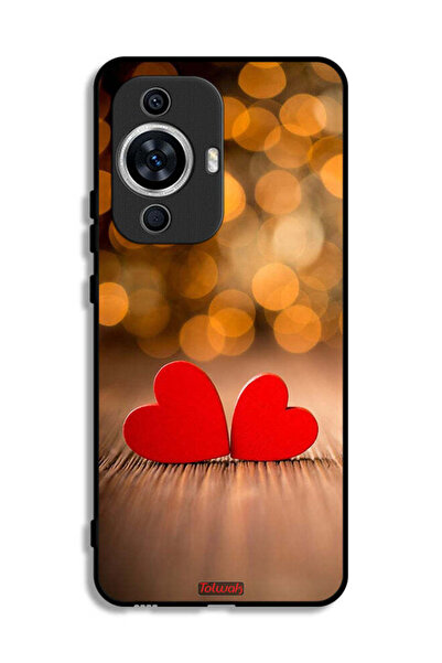Tolwak غطاء حماية لهاتف هواوي نوفا 12 لايت بتصميم قلبين جميلين