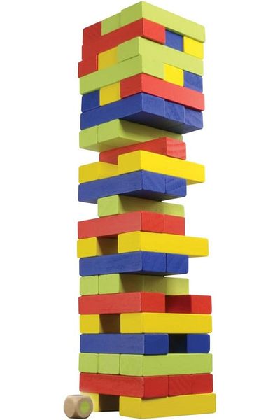 Merchant Ambassador Tumbling Tower Colored Version - Wooden Board Game for 3 Years & Above