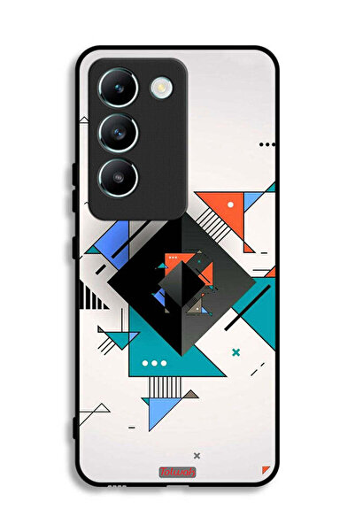 Tolwak غطاء حماية لهاتف Vivo Y100 4G بأشكال مربعة ومثلثة ونمط تجريدي