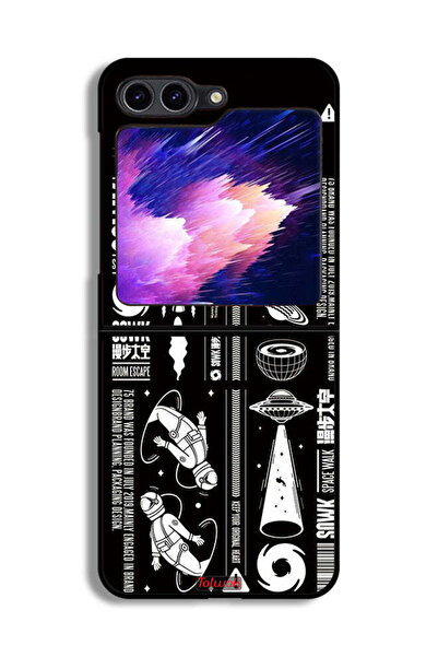 Tolwak غطاء حماية لهاتف Samsung Galaxy Z Flip6 ملصق Sowk Space Walk