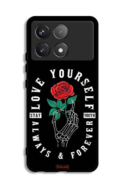 Tolwak Xiaomi Poco F6 Pro Protective Case Cover Love Yourself Always