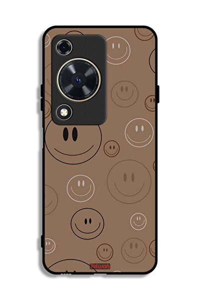 Tolwak غطاء حماية لهاتف هواوي إنجوي 70 بنقشة وجوه مبتسمة